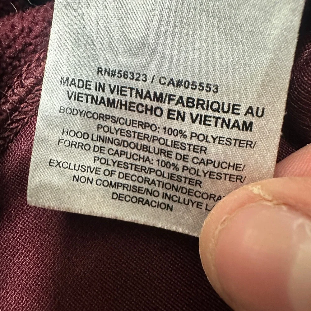 Nike Therma-FIT Minnesota Golden Gophers Full‎ Zip Hoodie Jacket Burgundy Small - Picture 3 of 8